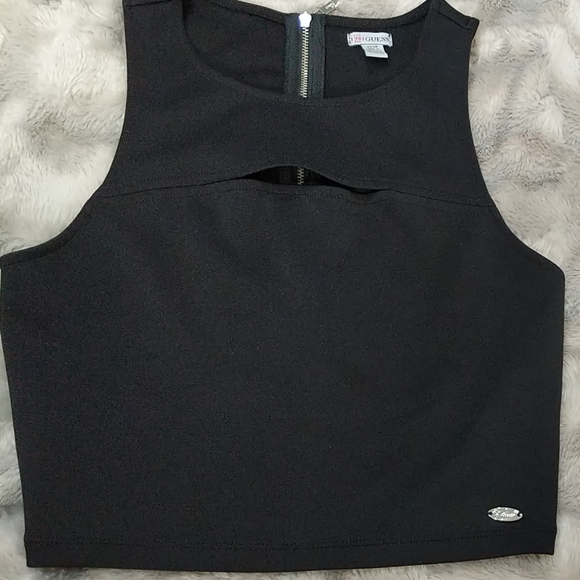 Black cropped top - Picture 2 of 3